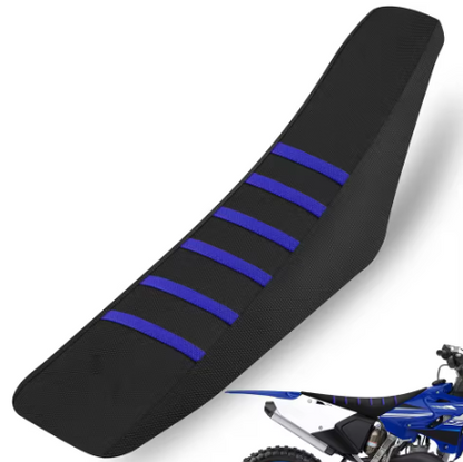 Universal Ribbed Motorcycle Seat Cover – Green & Black