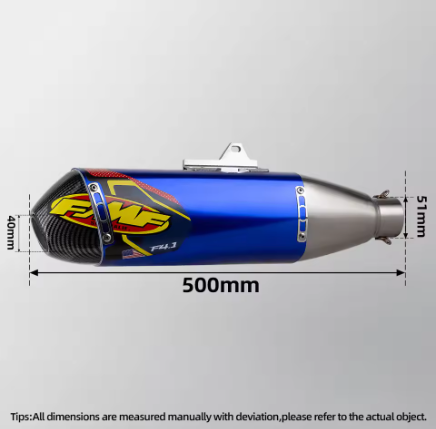 Universal 51mm FMF Style Motorcycle Exhaust Muffler with DB Killer